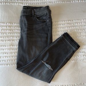 Express | Distressed High Rise Jean Ankle Legging, 16S